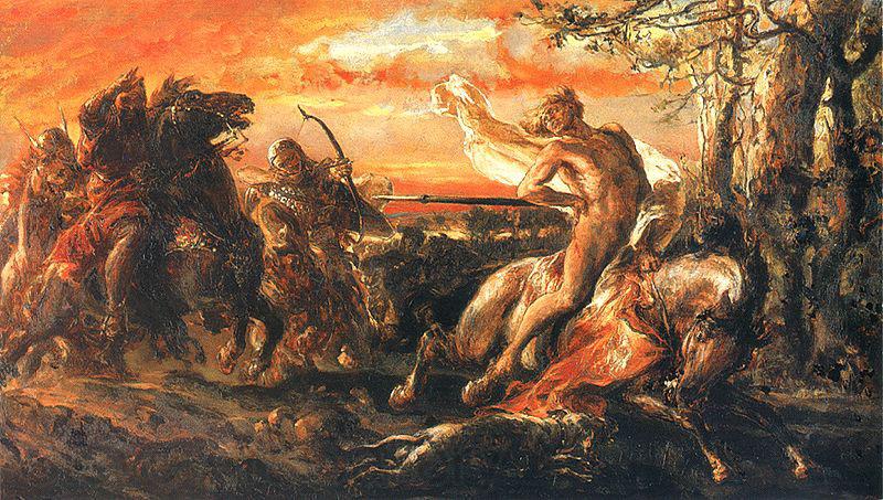 Jan Matejko The death of Leszek the White. Germany oil painting art